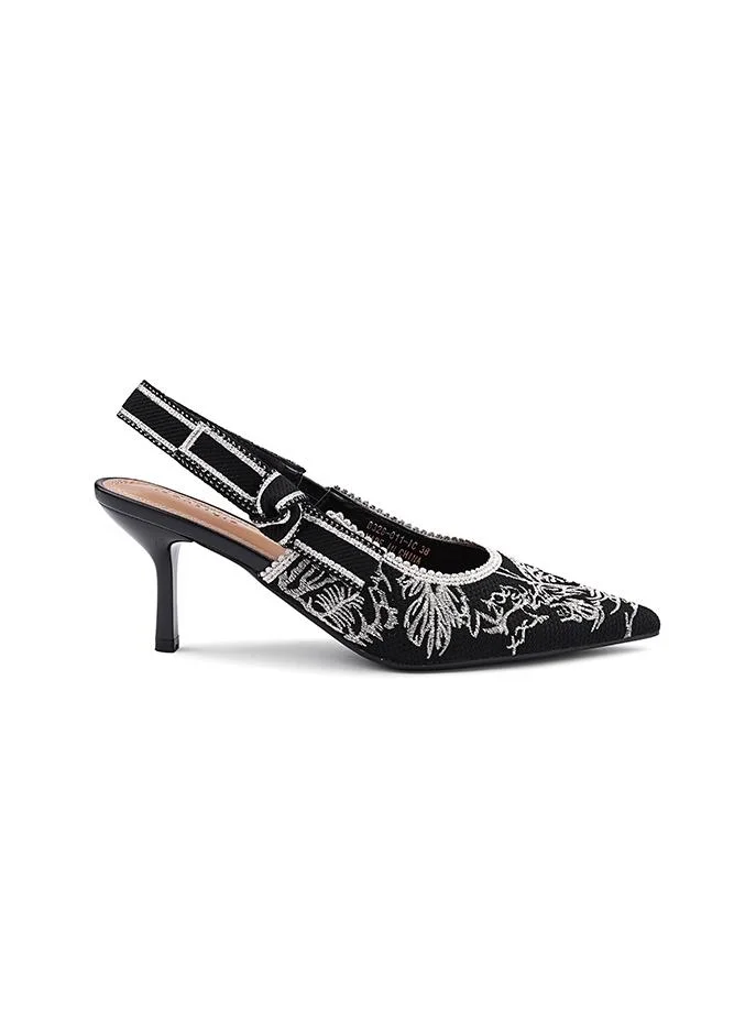 أيقون The Embroidered Evening Heel Shoes